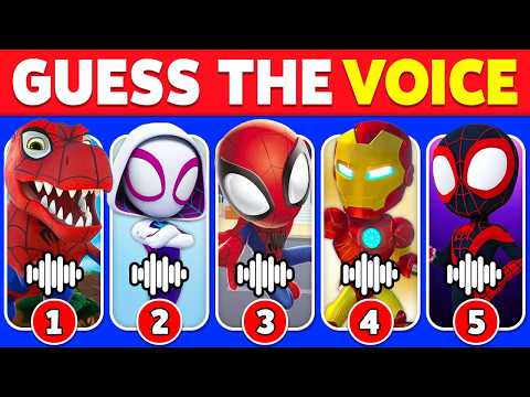 Guess Spidey Characters by Their Voice 🔊🕷️🦸‍♂️ Ultimate Spidey and His Amazing Friends Quiz