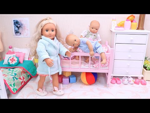 Mommy and Twin Baby Dolls Family Routine! Compilation Videos by Play Dolls!