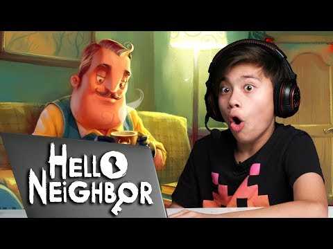 HELLO NEIGHBOR: ACT 1 - Something Scary in the Basement! Playing in the DARK!