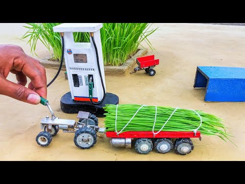 diy tractor mini petrol pump best science project ||@KeepVilla