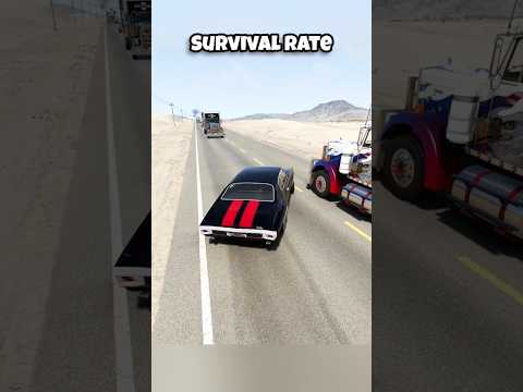 Chance of survival with different vehicles #beamng #beamngdrive #game #gaming #car #cars #satisfying