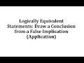 Logical Implications and Conclusions