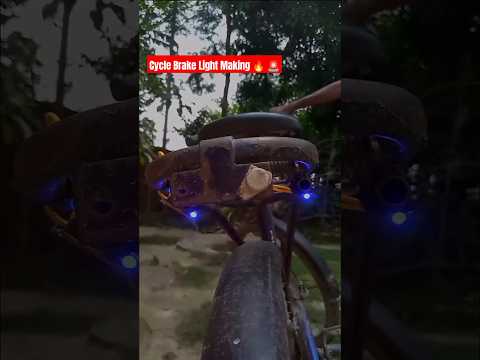 Cycle Brake light making 🔥 | #shorts #bituexperiment