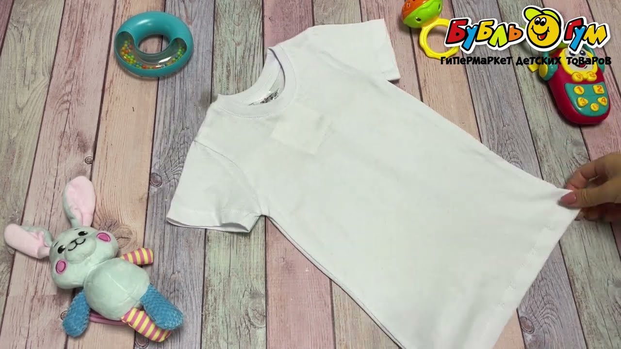 Футболка классическая однотонная белая - видео Футболка классическая однотонная белая - видео