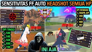 2025 VIRAL ( SENSI FF AUTO HEADSHOT ) ⚙️🔓CARA SETTING SENSITIVITAS FF AUTO HEADSHOT & SETTING