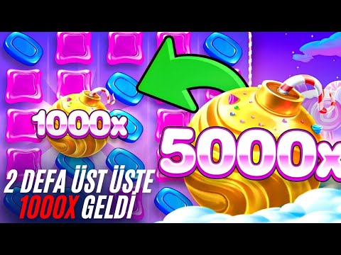 SWEET BONANZA 1000 🍭 BONANZA DA 2 DEFA ÜST ÜSTE 1000X GELDİ !! #slotoyunları