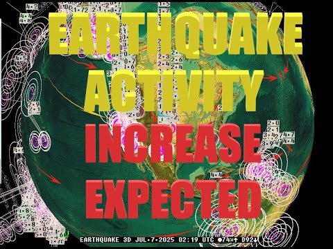 7/07/2025 -- Earthquake activity going up rapidly -- Signs of larger activity showing - BE PREPARED