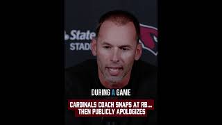 Cardinals’ Jonathan Gannon apologizes to Emari Demercado after viral sideline moment #nflnews