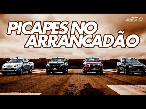Treta a diesel! L200 x S10 x Hilux x Toro na arrancada. Quem leva? - Arrancadão #10 | Acelerados