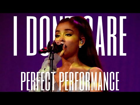 ariana grande - i don't care (perfect performance)