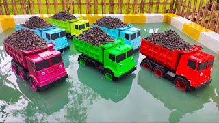 Membersihkan Truk Tronton Pasir Dan Menemukan Mobil Mobilan, Beko, Loader, Mobil Molen, Crane, Bus