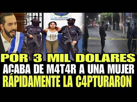 POR 3 MIL DOLARES M4T0 A OTRA MUJER Y SE DIO LA FUG4 PERO RAPIDEMENTE FUE C4PTURADA PON PNC