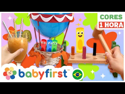Vídeo educativo para crianças | Turma das Cores | Aprendendo as Cores com Brincadeiras! | BabyFirst
