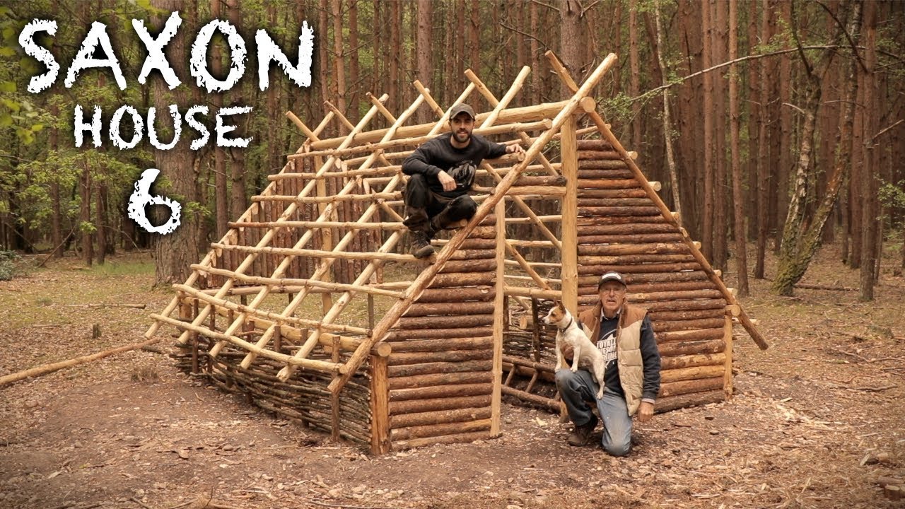 Building a Saxon House with Hand Tools: Front Entrance, Wattle, Walls Bushcraft Project (PART 6)