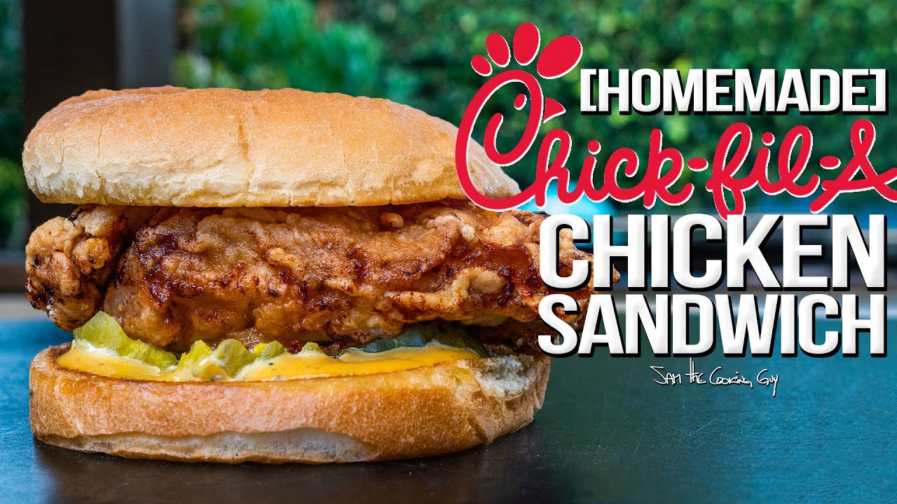 Chick-fil-a chicken sandwich - but homemade. & way better! 4k