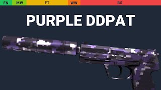 USP-S Purple DDPAT Wear Preview