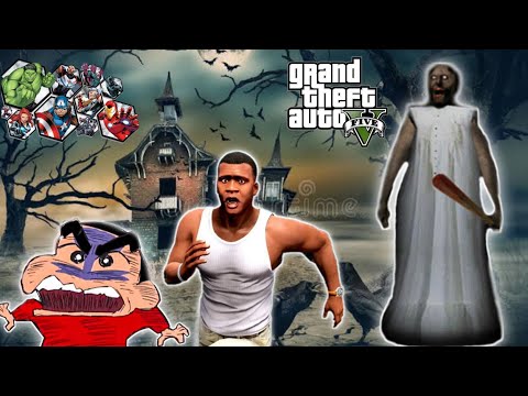 Granny Kidnapped Shinchan in Horror House in GTA 5 (Hindi) | Part 2 | Amaan Ansari