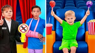 Cinema Rules VS Kids With Candy 🚫🍭 Challenge