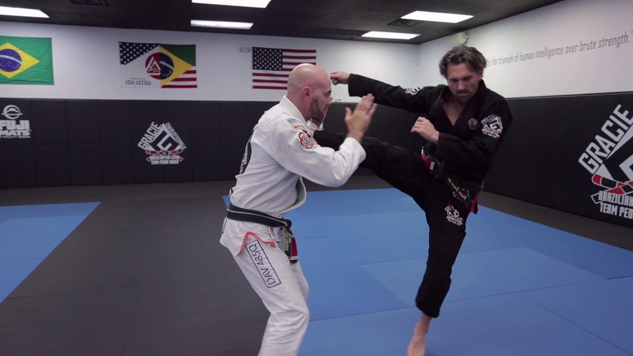 Front kick defense (high)