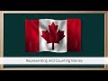 Counting and Representing Canadian Currency