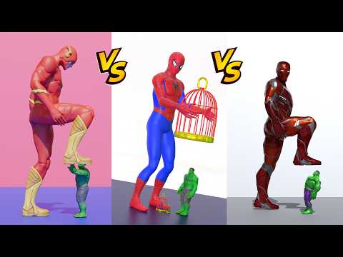 "Can Spider-Man Crush Everyone? 😱 Funny Loop Animation Battles"