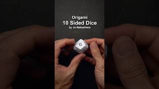Origami 10 Sided Dice #shorts