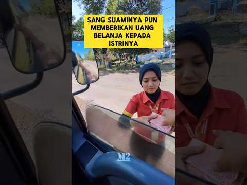 momen haru ketika driver truck kasih uang belanja istri nya ‼️‼️#pasutri #driver #momenharu #suami