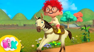 Z konikiem bawię się! 🐎 Koniki dla Niemowląt | Piosenki Dla Dzieci | HeyKids