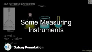 Some Measuring Instruments