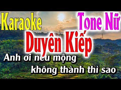 Duyên Kiếp Karaoke Tone Nữ Karaoke Lâm Organ – Beat Mới – Beat Mới