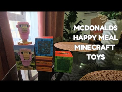 Mc Donalds Minecraft Happy Meal Toys - Finally we have some of them