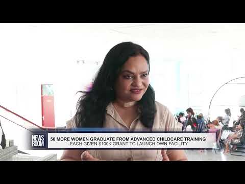 YouTube video thumbnail: 50 More Women Graduate From Advanced Childcare Training - Given $100k Grant TO Launch OWN Facility