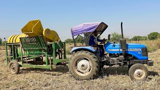 Surjeet Multicrop Paddy Thresher | Sonalika 42 Di Tractor | Thresher video | Tractor Video 