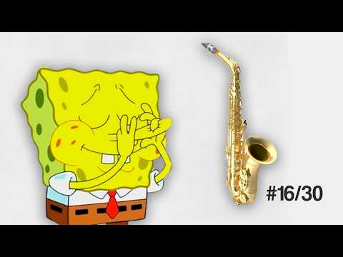 Spongebob Nose flute on 30 random instruments