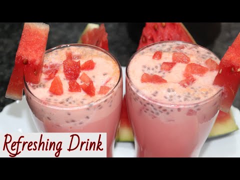 Refreshing Water melon Milk shake | In 2 min | Thanda Thanda Cool Cool Iftar mai banay