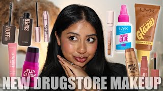 TESTING NEW DRUGSTORE MAKEUP + 10HR WEAR TEST