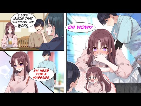 [Manga Dub] She found out that I like girls that support my work, and now she wants a massage...