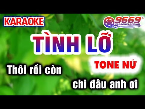 Karaoke TÌNH LỠ Tone Nữ | Karaoke Organ 9669 (Thôi rồi còn chi em ơi)