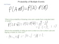 Probability of Multiple Events