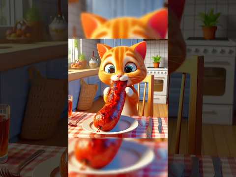 041 🙀 Al gatito le gusta el chorizo...!!🙀 #gatitos #pets #cat #cute