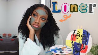 unfiltered summer morning with a black girl loner