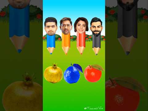 Color Fruits _ Pomegranate, Guava, Orange #shorts