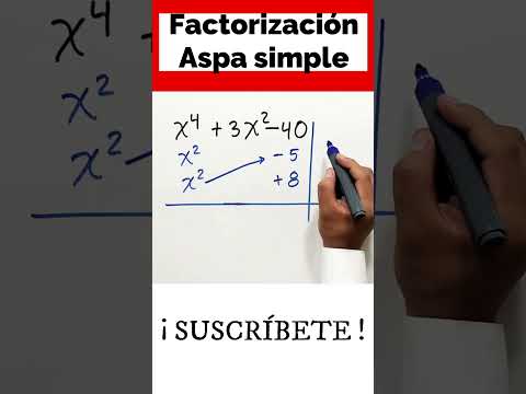 ✅👉 Factorizacion Aspa Simple