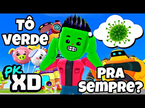 PK XD O QUE ACONTECEU? TÔ VERDE PARA SEMPRE? PETER TOYS