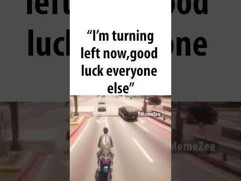 turning left