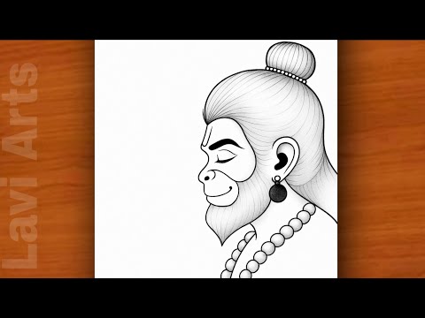 Easy Hanuman Ji Drawing | Bajrangbali Drawing | Chitra | God drawing | Drawing image | Lavi Arts
