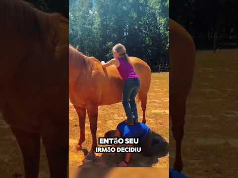 Seu SONHO era ANDAR de CAVALO mas algo SURPREENDENTE aconteceu #shorts