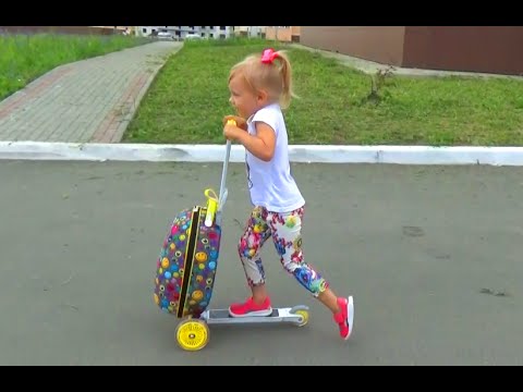 Самокат ЧЕМОДАН для детей!!! Scooter with suitcase for children