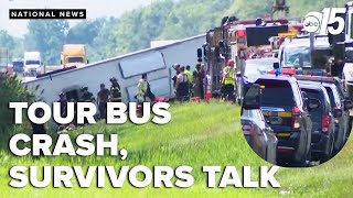Survivors of tour bus crash describe wreck
