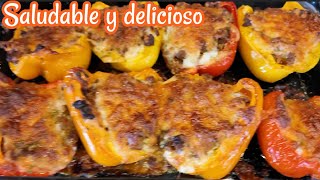 PIMIENTOS RELLENOS COMIDA SALUDABLE Y DELICIOSA